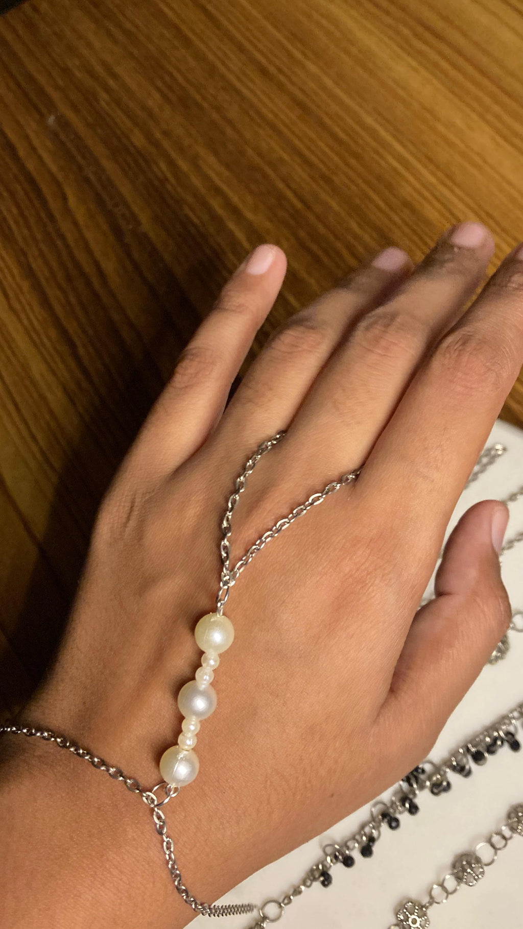 Missi Silver Hand Chain