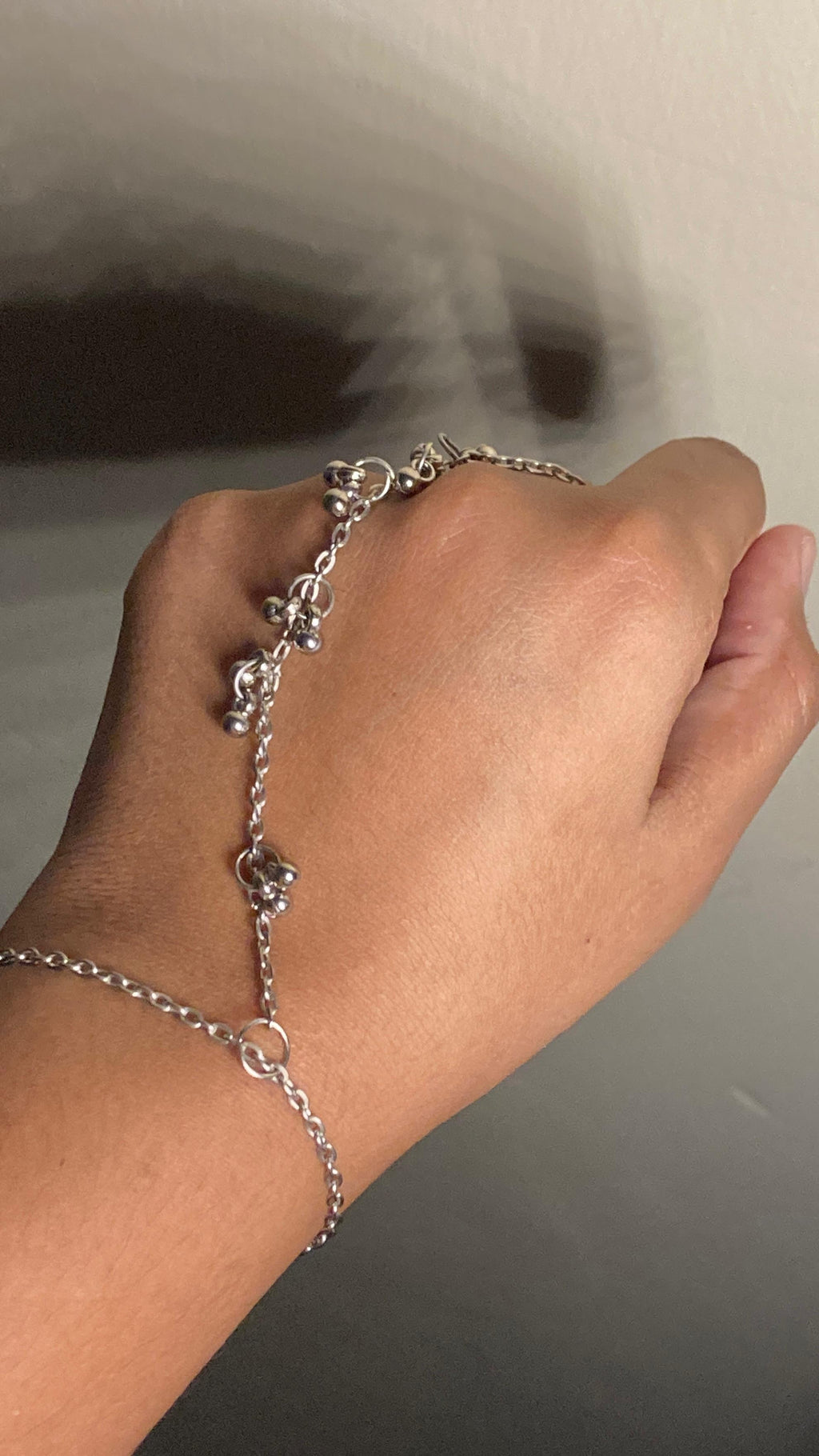 Beaded Gold+Silver Hand Chain