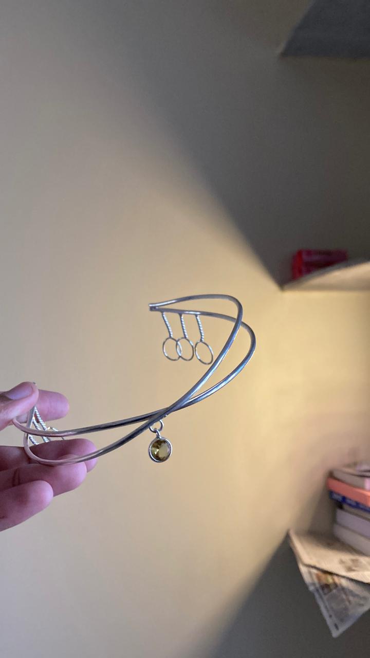 silver georgia tiara