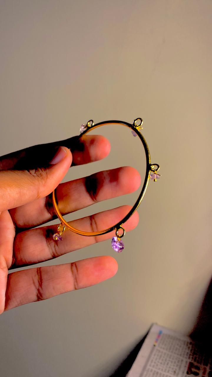 Purple Stone Bangle
