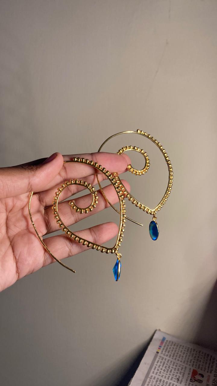 Leaf Statement Earrings