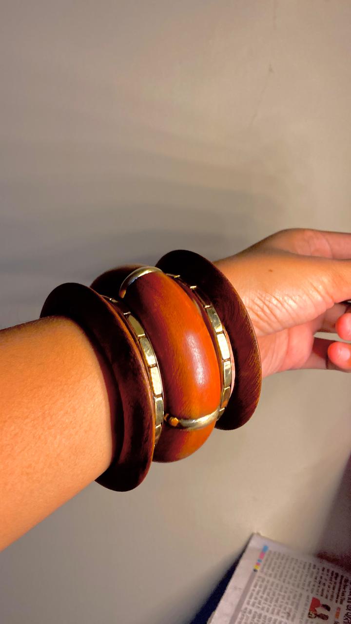 Wooden bangles Stack