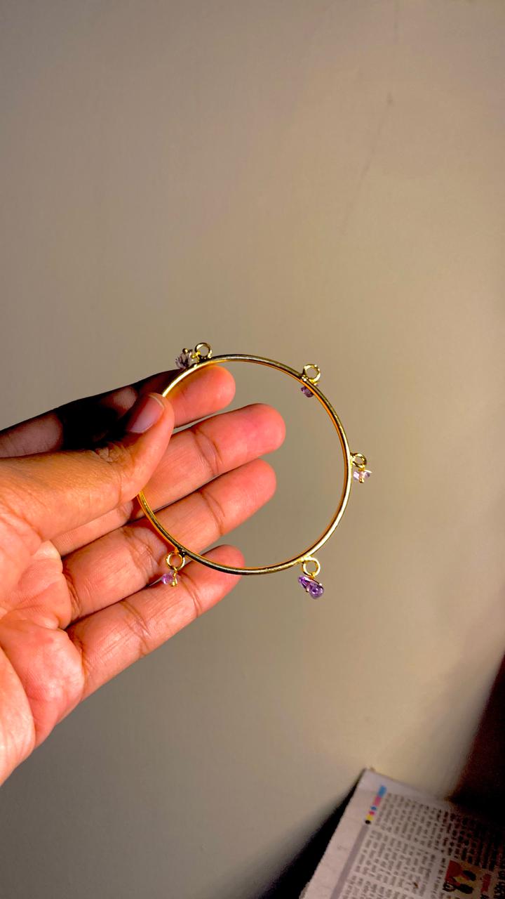 Purple Stone Bangle